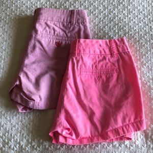 J.Crew Pink Shorts (set of 2)